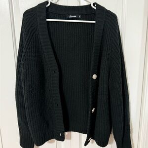 Women’s Chunky Black Cardigan